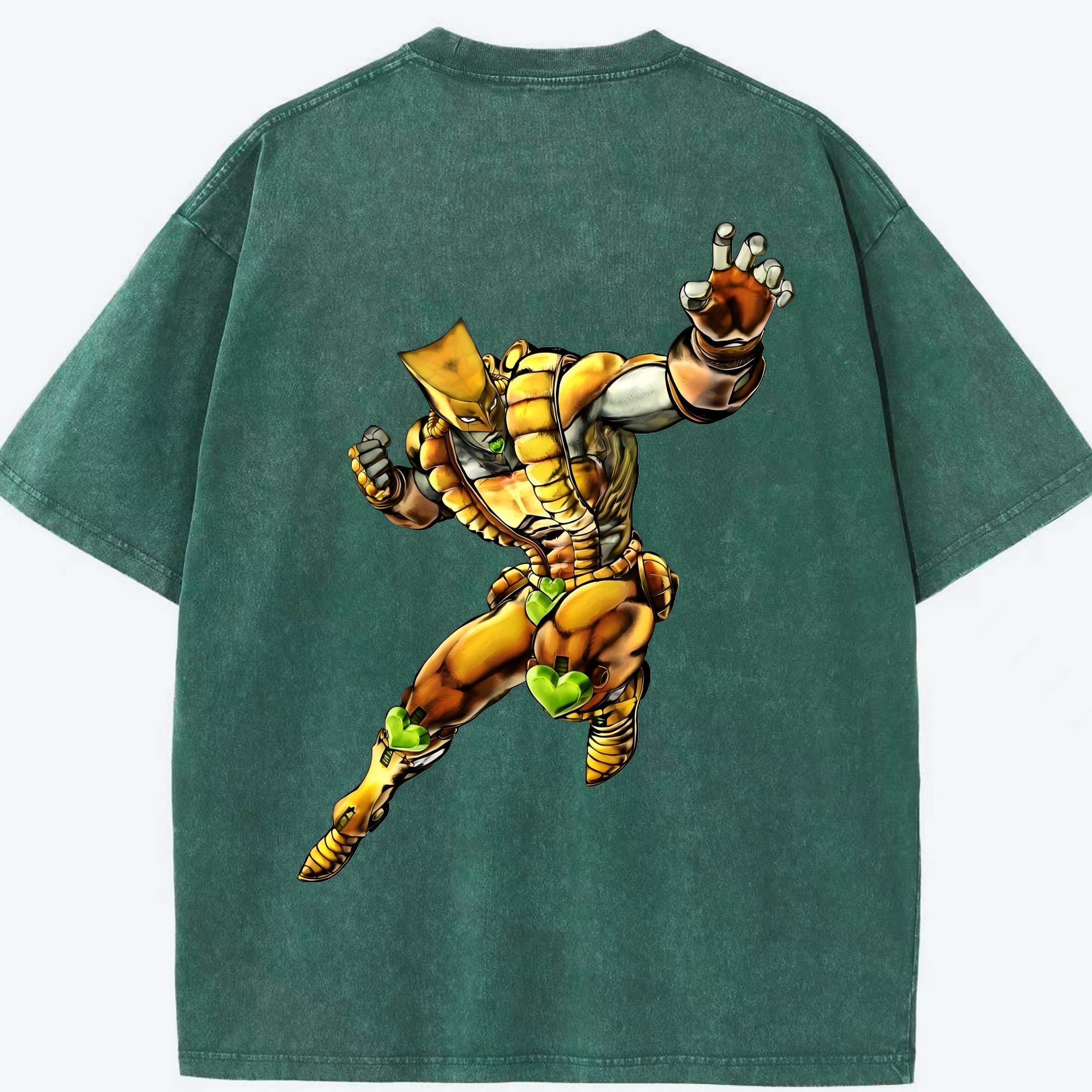 （画像用） ジョジョの奇妙な冒険 ディオ?ブランドー JoJo's Bizarre Adventure Dio Brando 綿100% ヴィンテージ風 半袖Tシャツ（背面プリント）